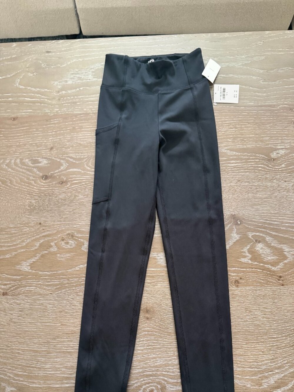 NWT! Girls Abercrombie Kids YPB Black pocket elastic leggings pants size 9/10